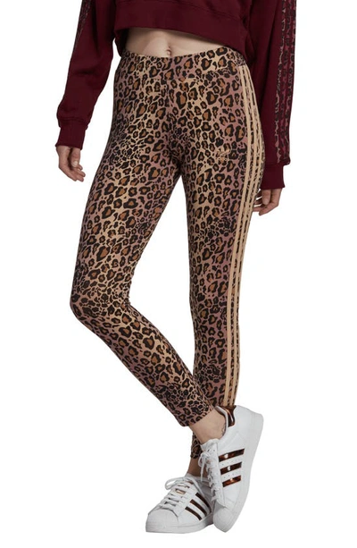 Adidas Originals Leopard Print Ankle Leggings In Black/ Multicolor |  ModeSens