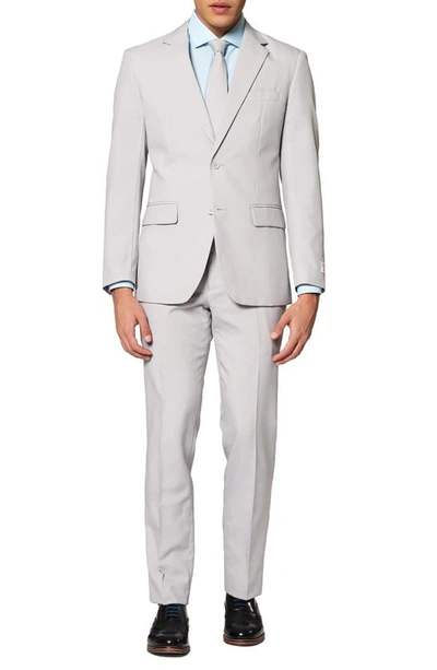 Shop Opposuits Groovy Solid Suit In Medium Grey