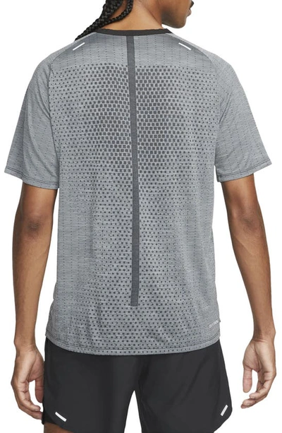 Shop Nike Dri-fit Advanced Techknit Ultra Running T-shirt In Black/smoke Grey