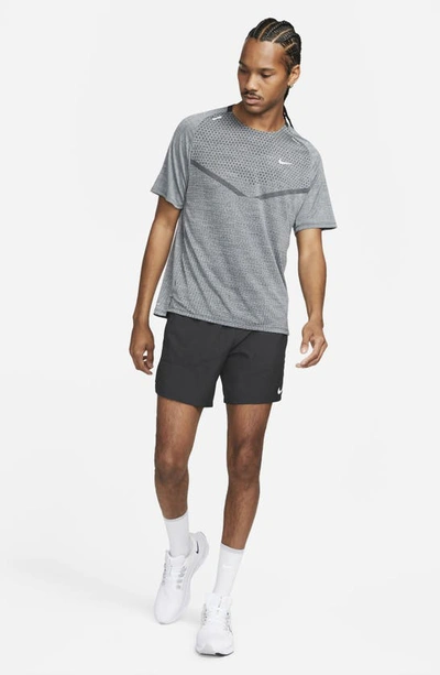 Shop Nike Dri-fit Advanced Techknit Ultra Running T-shirt In Black/smoke Grey