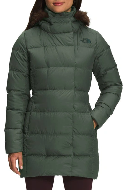 The North Face New Dealio Water Repellent 550 Fill Power Down Parka In  Thyme | ModeSens