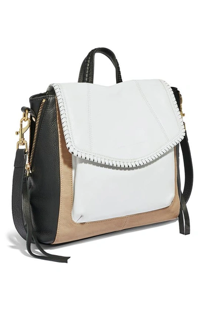 Shop Aimee Kestenberg All For Love Convertible Leather Backpack In Oat Colorblock