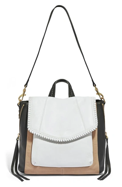 Shop Aimee Kestenberg All For Love Convertible Leather Backpack In Oat Colorblock