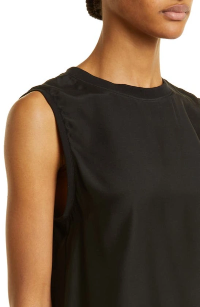 Shop Atm Anthony Thomas Melillo Silk Muscle Top In Black