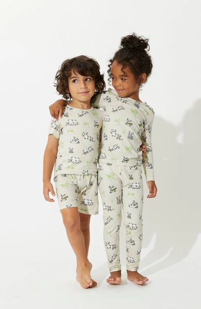 Shop Bellabu Bear Kids' Panda Bear Fitted Two-piece Pajamas