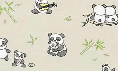 Shop Bellabu Bear Kids' Panda Bear Fitted Two-piece Pajamas
