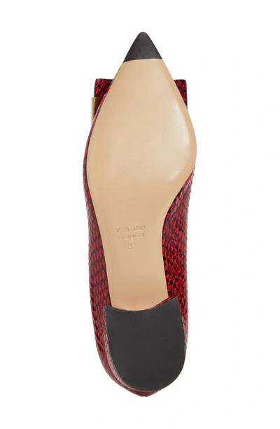 Bells & Becks Allegra Pointed Toe Flat In Deep Red