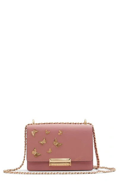 Shop Aldo Dalsby Faux Leather Crossbody Bag In Other Pink