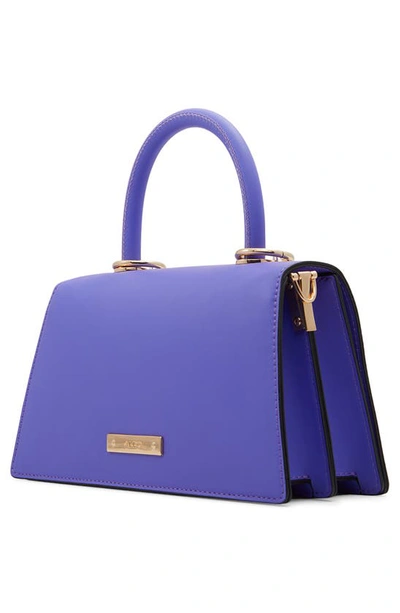 Shop Aldo Aveda Faux Leather Crossbody Bag In Medium Purple