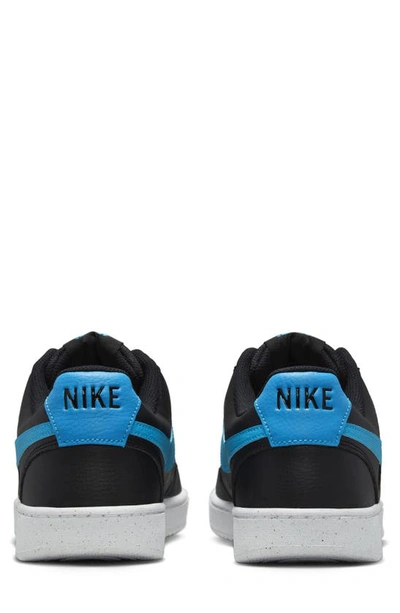 Shop Nike Court Vision Next Nature Sneaker In Black/ Laser Blue/ White