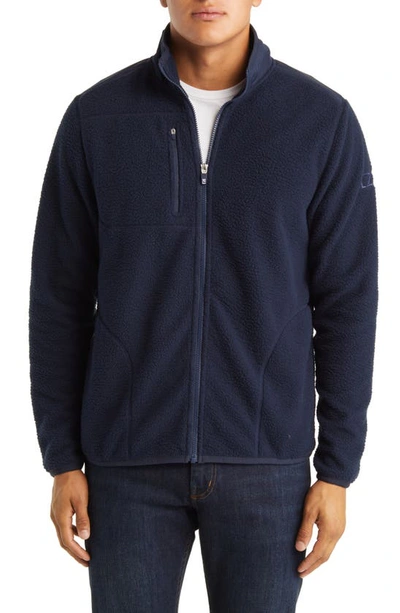 Cutter & Buck Cascade Eco Mens Fleece Jacket In Blue