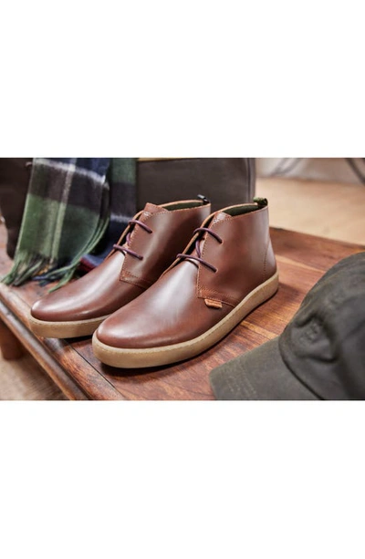 Shop Barbour Yuma Chukka Boot In Dark Tan