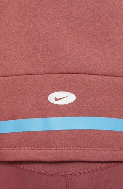 Shop Nike Kids' Sportswear Icon Clash Hoodie In Canyon Rust/ Laser Blue