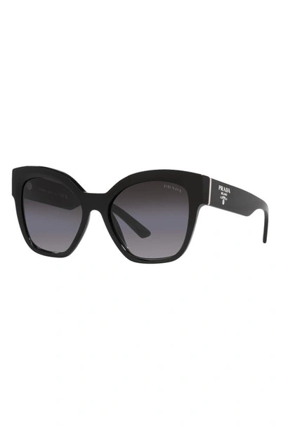 Shop Prada 59mm Gradient Geometric Sunglasses In Black