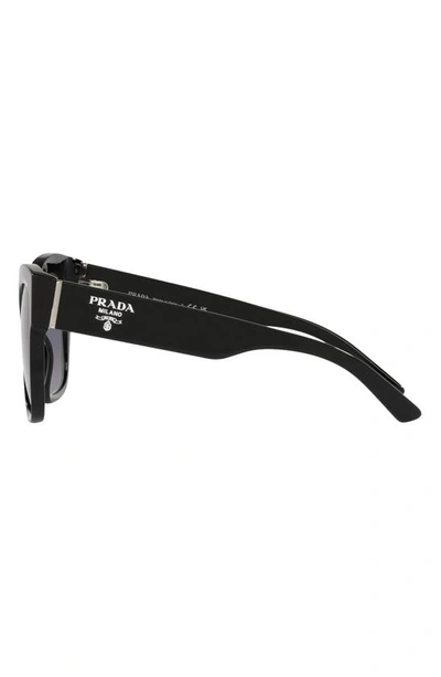 Shop Prada 59mm Gradient Geometric Sunglasses In Black