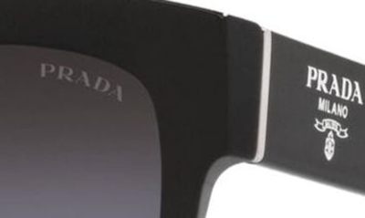 Shop Prada 59mm Gradient Geometric Sunglasses In Black