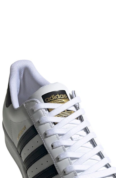 Shop Adidas Originals Superstar Sneaker In Ftwr White/ Core Black