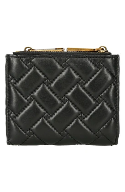 Shop Kurt Geiger Mini Quilted Leather Bifold Wallet In Black