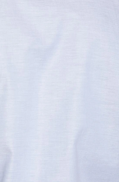 Cutter & Buck Classic Fit Short Sleeve Button-down Oxford Shirt In Light Blue