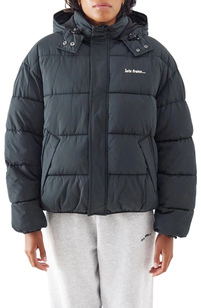 Iets Frans Hooded Puffer Jacket In Black | ModeSens