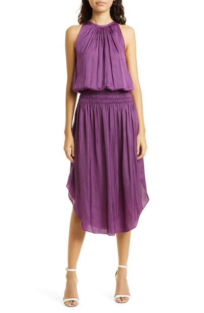 Shop Ramy Brook Audrey A-line Dress In Vivid Purple