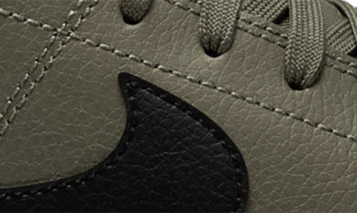 Shop Nike Court Legacy Lift Sneaker In Med Olive/ Black/ Sail