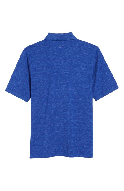 Cutter & Buck Advantage Space Dye Jersey Polo In Dark Tour Blue