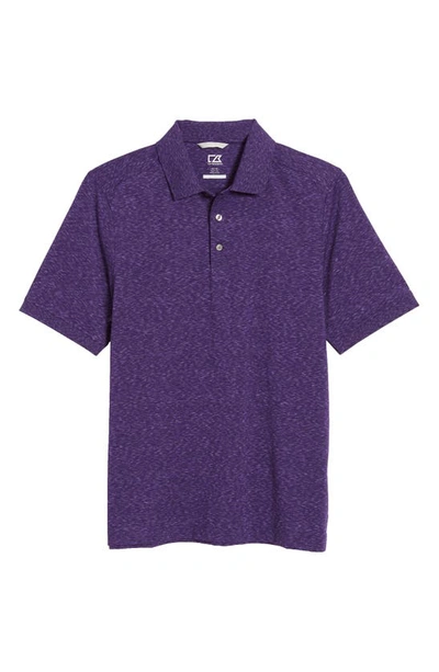 Cutter & Buck Advantage Space Dye Jersey Polo In Dark College Purple