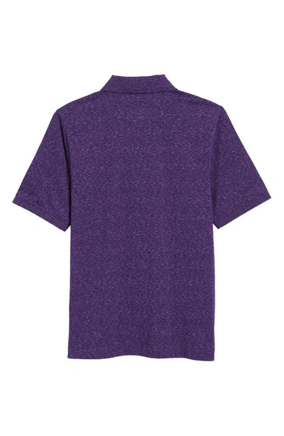 Cutter & Buck Advantage Space Dye Jersey Polo In Dark College Purple