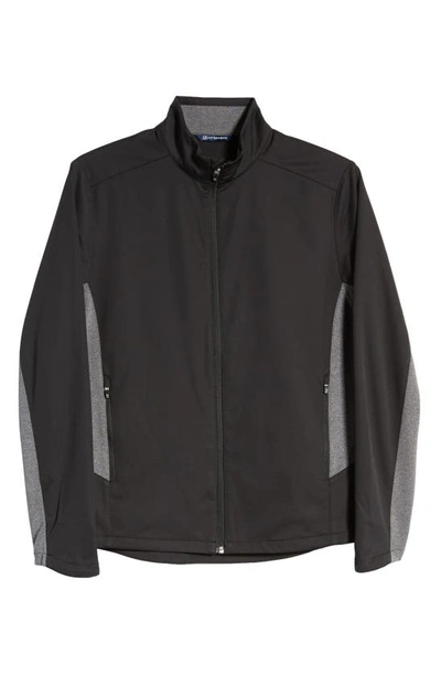 Shop Cutter & Buck Red Washington Nationals Navigate Weathertec Full-zip Jacket In Black