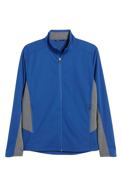 Shop Cutter & Buck Red Washington Nationals Navigate Weathertec Full-zip Jacket In Tour Blue