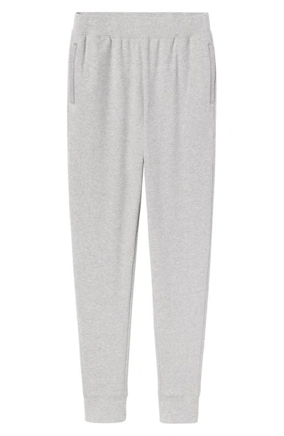 Shop Eberjey The Luxe Joggers In Heather Grey