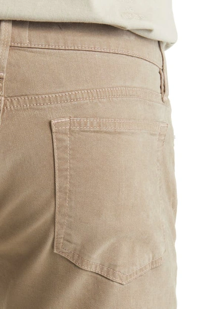 Shop Frame L'homme Slim Fit Five-pocket Twill Pants In Shadow Beige