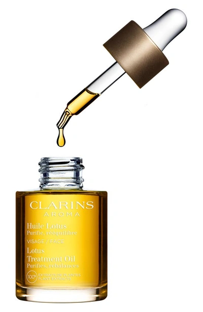 Shop Clarins Lotus Balancing & Hydrating Face Treatment Oil