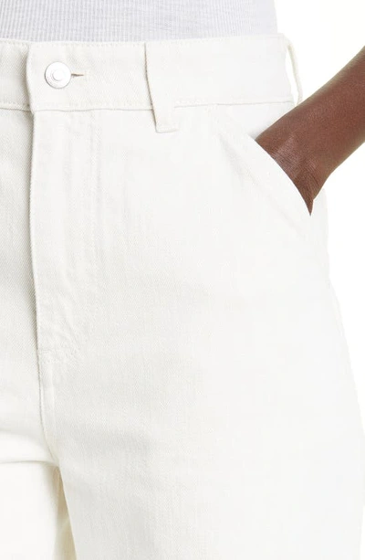 Shop Loro Piana Rigid Straight Leg Jeans In 101b Marzipan White