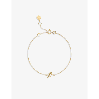 Shop The Alkemistry Women's Yellow Sagittarius Zodiac 18ct Recycled Yellow Gold Bracelet