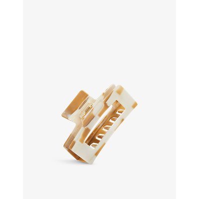 Minimalista The Midi Clip Acetate Hair Clip In Almond