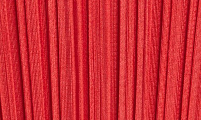 Issey Miyake Pleated Top In Red