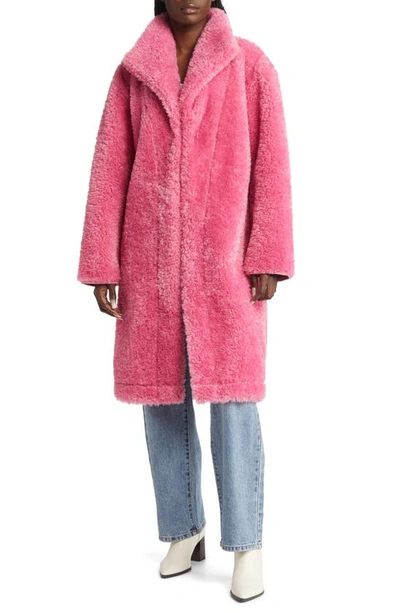 Shop Lulus Too Fab For You Faux Fur Coat In Pink