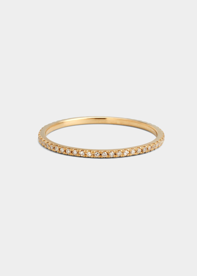 Shop Ef Collection Diamond Eternity Stackable Ring In Gold