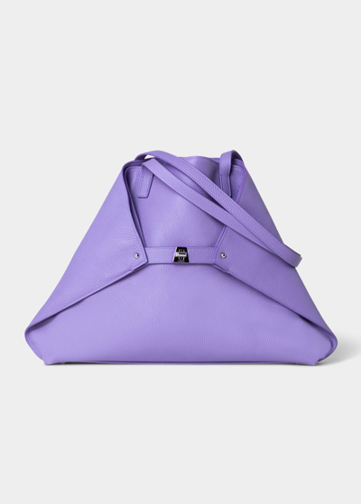 Shop Akris Ai Medium Convertible Shoulder Tote Bag In Lilac