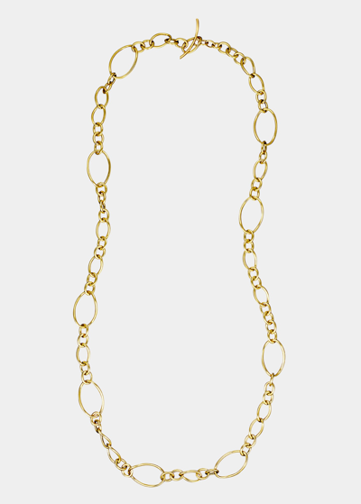 Shop Faraone Mennella 18k Yellow Gold Long Small Chain Necklace, 36"l In Unassigned