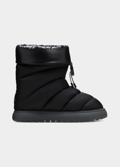 Shop Moncler Gaia Quilted Mid Snow Boots In Black