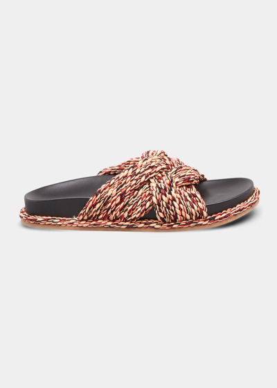 Shop Ulla Johnson Palma Twisted Rope Comfort Sandals In Dusk