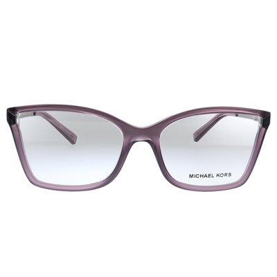 Michael Kors Caracas Mk 4058 3502 54mm Womens Rectangle Eyeglasses 54mm In Red