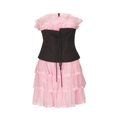 Shop Philosophy Di Lorenzo Serafini Mini Dress In Pink