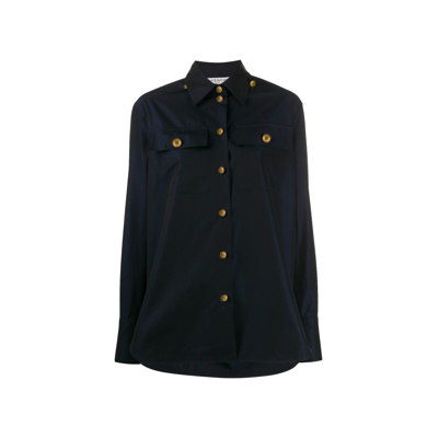 Shop Givenchy Cotton Shirt In Blue