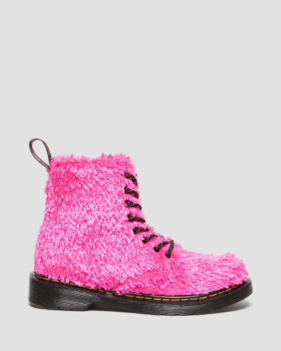 Shop Dr. Martens' Junior's 1460 Pascal Tinsel Fur Lace Up Boots In Pink