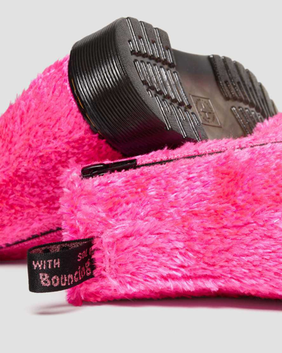 Shop Dr. Martens' Junior's 1460 Pascal Tinsel Fur Lace Up Boots In Pink