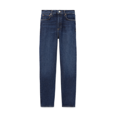 Shop Agolde Riley Long Jeans In Divided